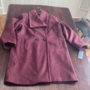 Jones New York Long Wine Jacket
